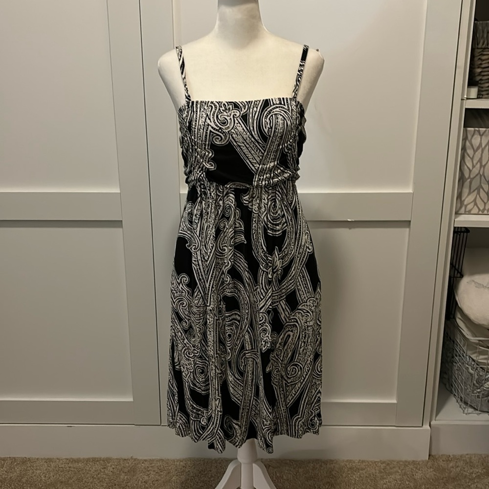 Soma Black and White Casual Dress S